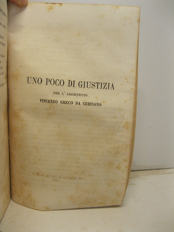 Un poco di giustizia per l'architetto Vincenzo Greco da Cerisano